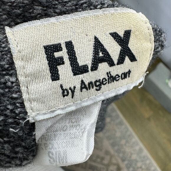 Flax Sweater S/M Oversized Lagenlook Button Cardigan Angelheart Asymmetrical - Picture 8 of 8